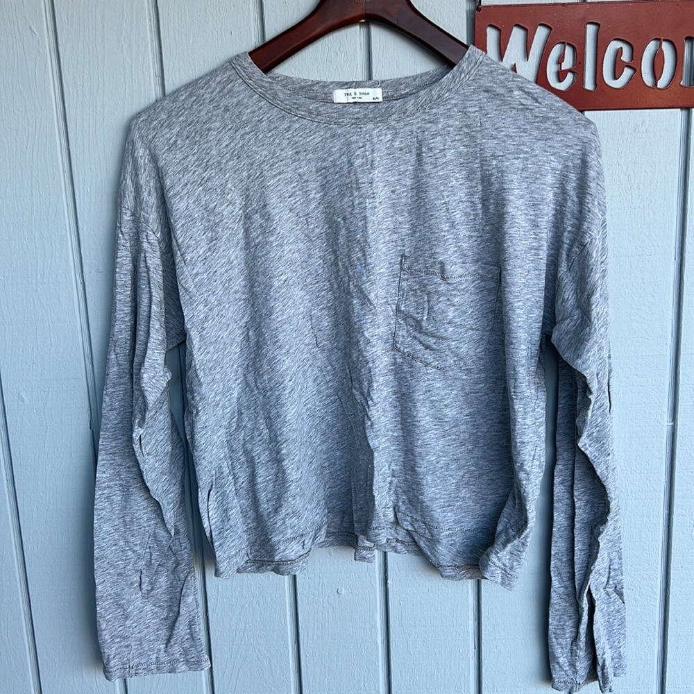 Rag & Bone Long-sleeve Crop Tee - Only Worn Once!